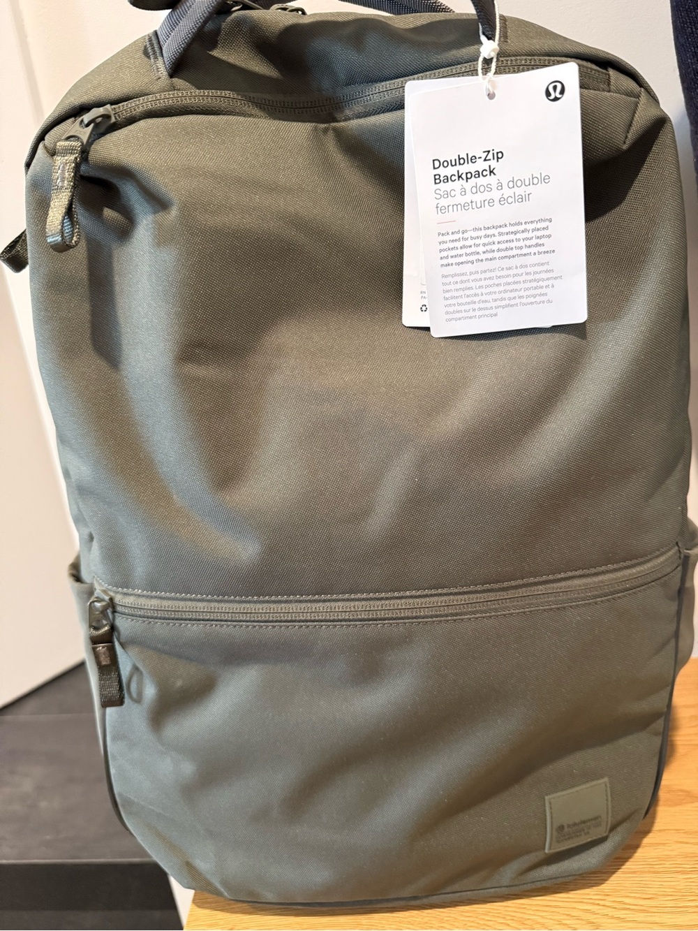 lululemon athletica Double-Zip Backpack in Olive Green
